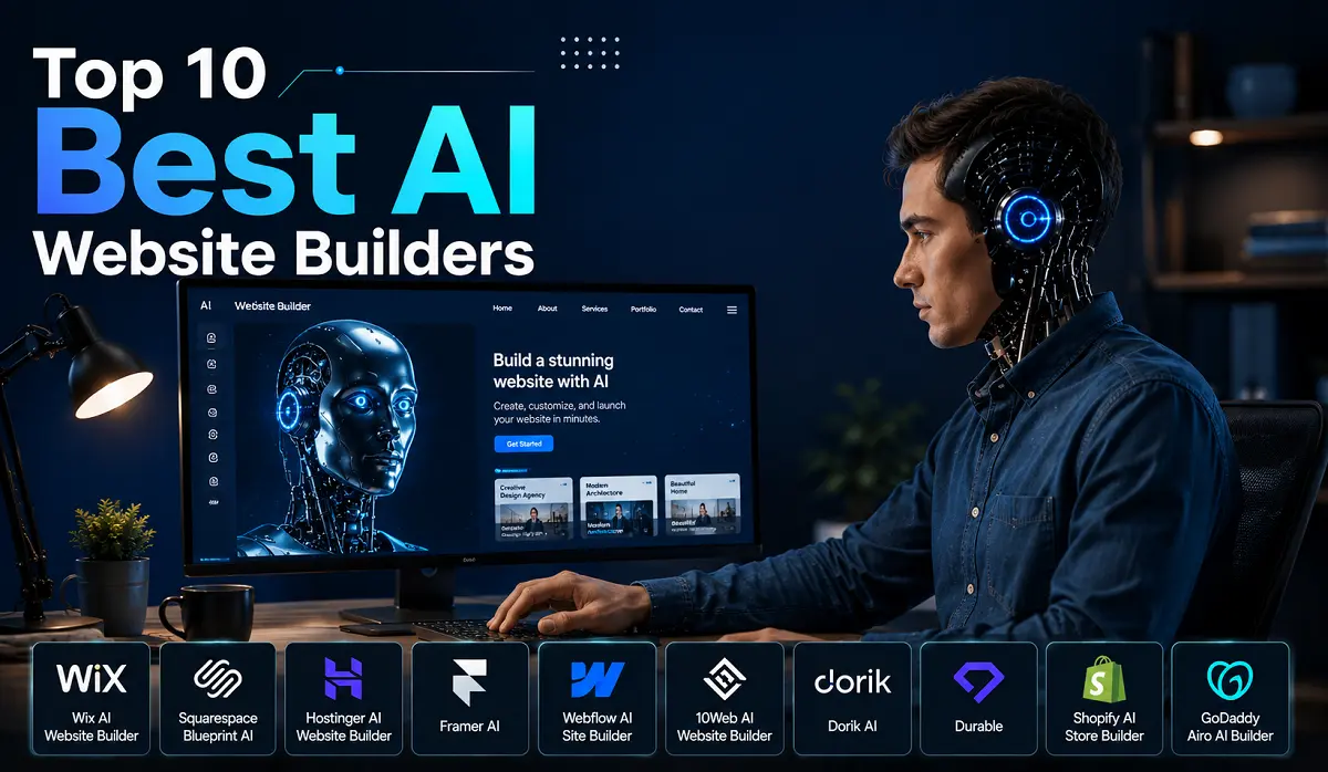 top 10 ai website builders